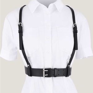 Womens Pleather Harness Belt (Zana Bayne Dupe)